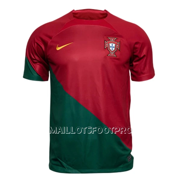 Maillot Portugal Bernardo 10 Homme Domicile Coupe du Monde 2022