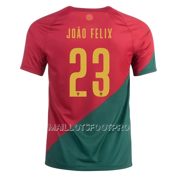 Maillot Portugal João Félix 23 Homme Domicile Coupe du Monde 2022