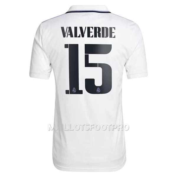 Maillot Real Madrid Valverde 15 Homme Domicile 2022-23