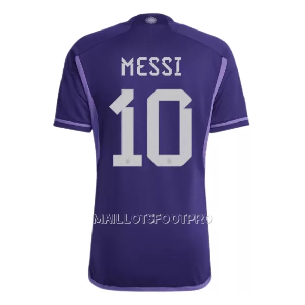 Maillot Messi 10 Argentine Homme Extérieur Coupe du Monde 2022