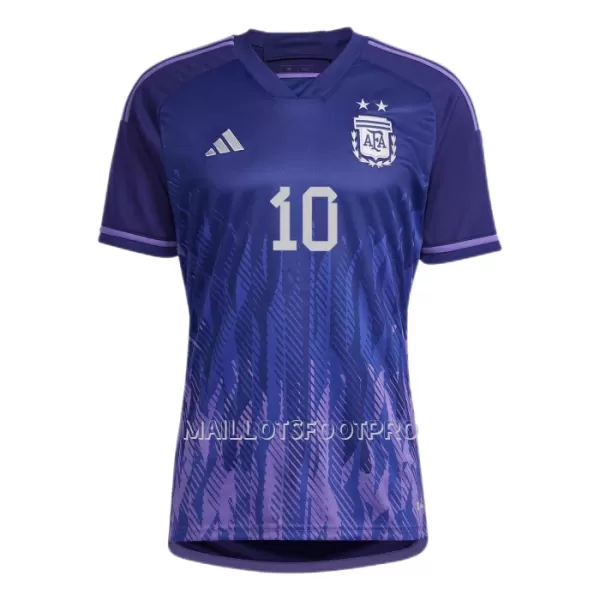 Maillot Messi 10 Argentine Homme Extérieur Coupe du Monde 2022