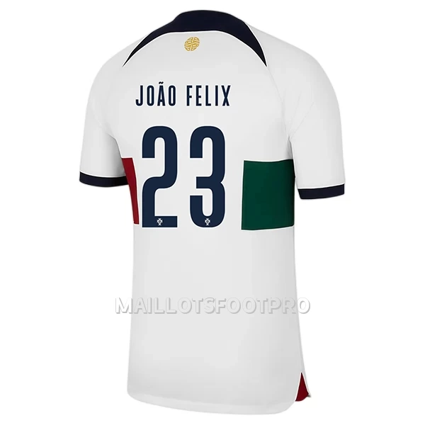 Maillot Portugal João Félix 23 Homme Extérieur Coupe du Monde 2022