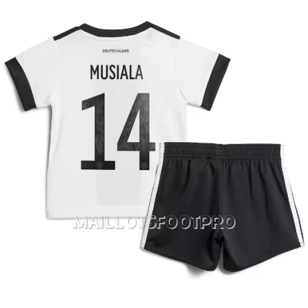 Maillot Allemagne Jamal Musiala 14 Enfant Domicile Coupe du Monde 2022