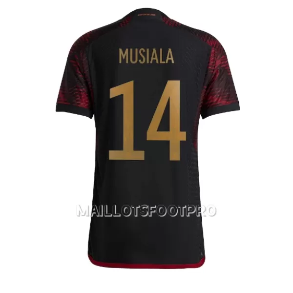 Maillot Allemagne Jamal Musiala 14 Homme Extérieur Coupe du Monde 2022