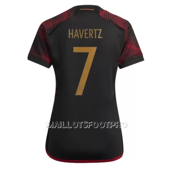 Maillot Allemagne Kai Havertz 7 Femme Extérieur Coupe du Monde 2022