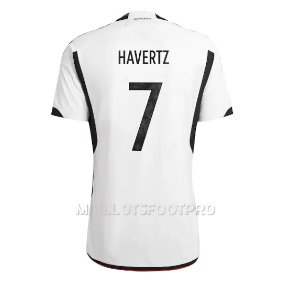 Maillot Allemagne Kai Havertz 7 Homme Domicile Coupe du Monde 2022