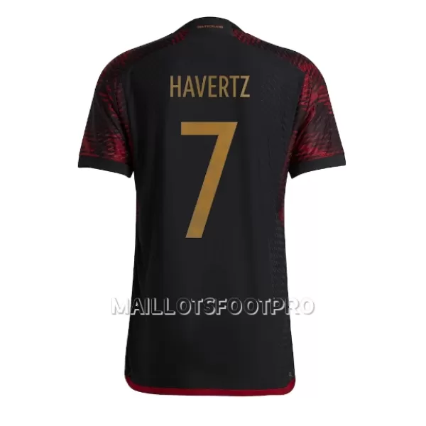 Maillot Allemagne Kai Havertz 7 Homme Extérieur Coupe du Monde 2022