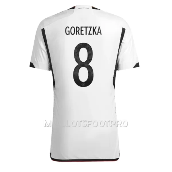 Maillot Allemagne Leon Goretzka 8 Homme Domicile Coupe du Monde 2022