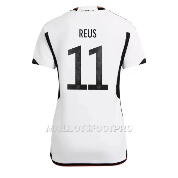 Maillot Allemagne Marco Reus 11 Femme Domicile Coupe du Monde 2022