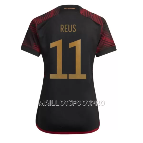 Maillot Allemagne Marco Reus 11 Femme Extérieur Coupe du Monde 2022