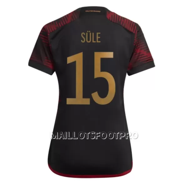 Maillot Allemagne Niklas Sule 15 Femme Extérieur Coupe du Monde 2022