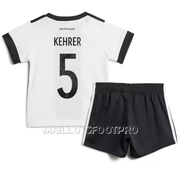 Maillot Allemagne Thilo Kehrer 5 Enfant Domicile Coupe du Monde 2022