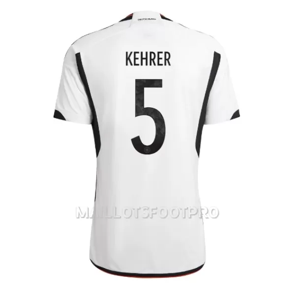 Maillot Allemagne Thilo Kehrer 5 Homme Domicile Coupe du Monde 2022