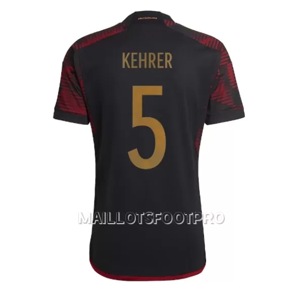 Maillot Allemagne Thilo Kehrer 5 Homme Extérieur Coupe du Monde 2022