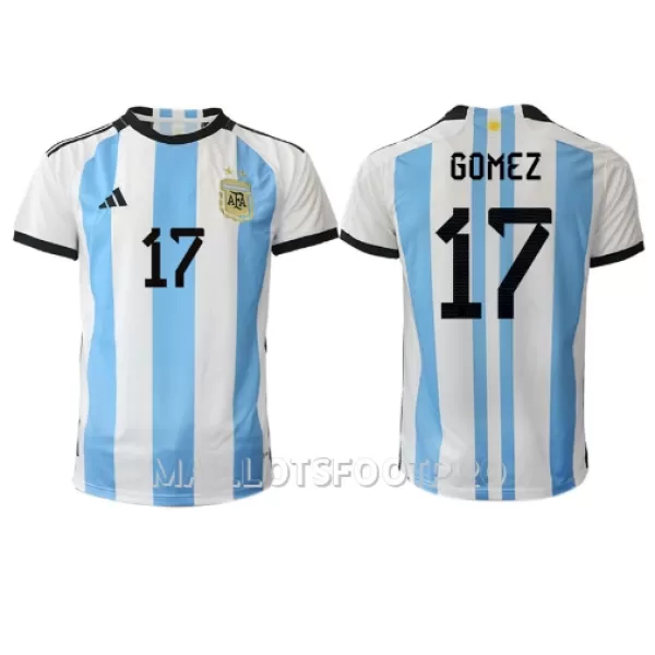 Maillot Argentine Alejandro Gomez 17 Homme Domicile Coupe du Monde 2022