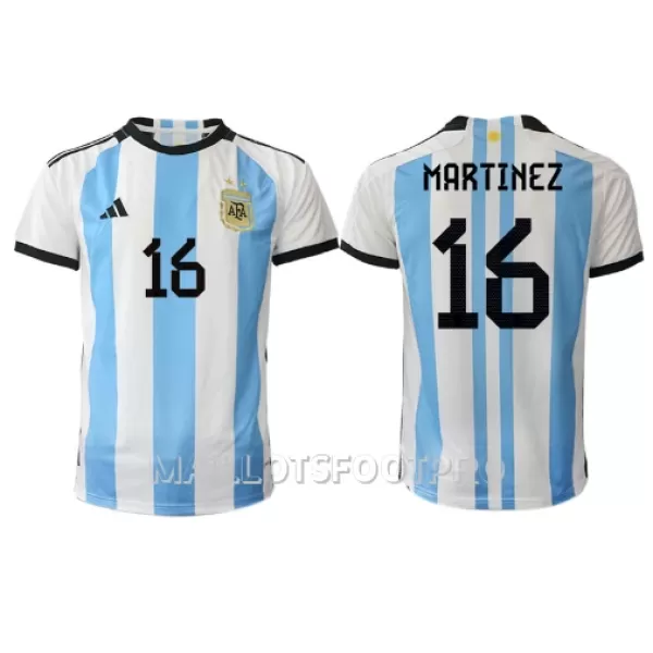 Maillot Argentine Lisandro Martinez 16 Homme Domicile Coupe du Monde 2022