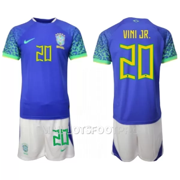 Maillot Brésil Vini JR 20 Enfant Extérieur Coupe du Monde 2022