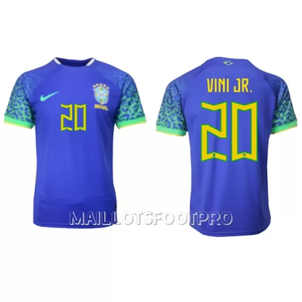 Maillot Brésil Vini JR 20 Homme Extérieur Coupe du Monde 2022