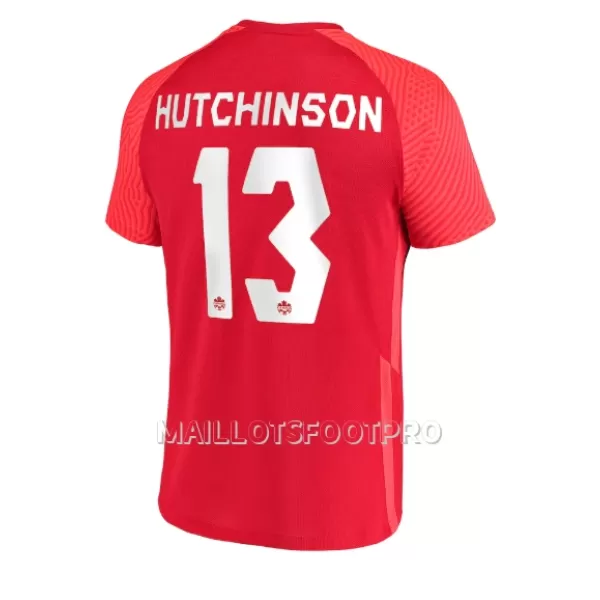 Maillot Canada Atiba Hutchinson 13 Homme Domicile Coupe du Monde 2022