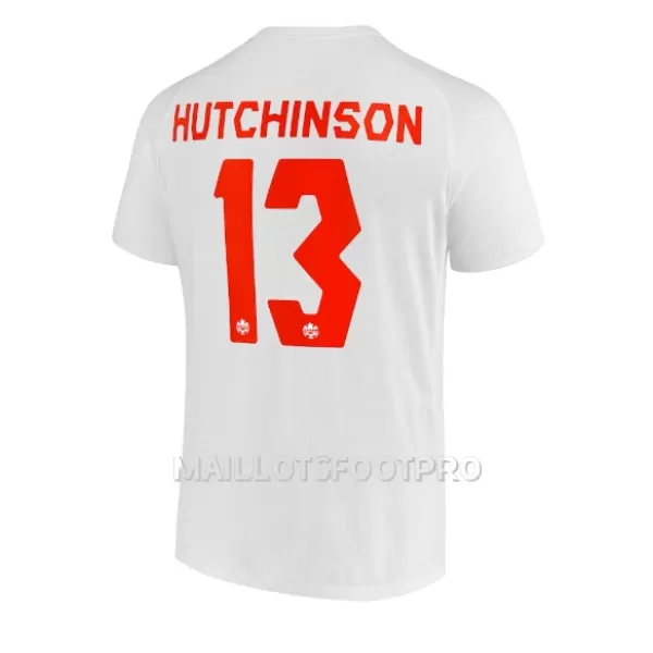 Maillot Canada Atiba Hutchinson 13 Homme Extérieur Coupe du Monde 2022