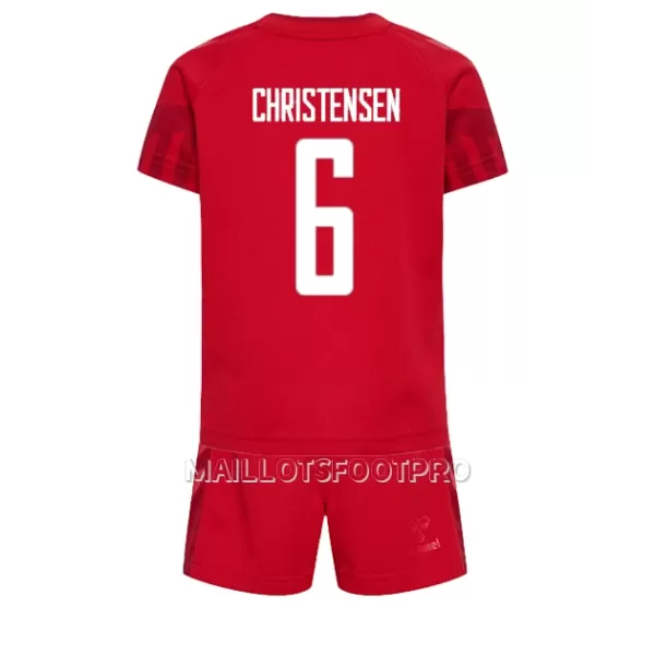 Maillot Danemark Andreas Christensen 6 Enfant Domicile Coupe du Monde 2022