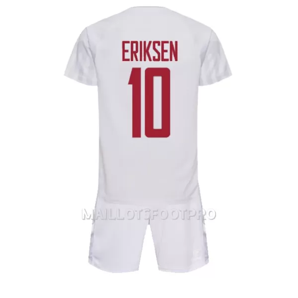 Maillot Danemark Christian Eriksen 10 Enfant Extérieur Coupe du Monde 2022