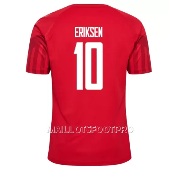 Maillot Danemark Christian Eriksen 10 Homme Domicile Coupe du Monde 2022