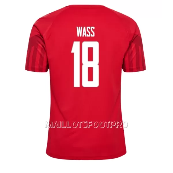 Maillot Danemark Daniel Wass 18 Homme Domicile Coupe du Monde 2022