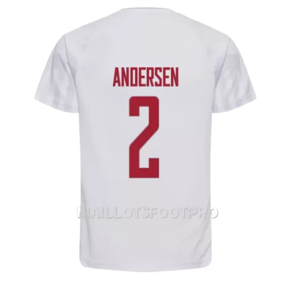 Maillot Danemark Joachim Andersen 2 Homme Extérieur Coupe du Monde 2022