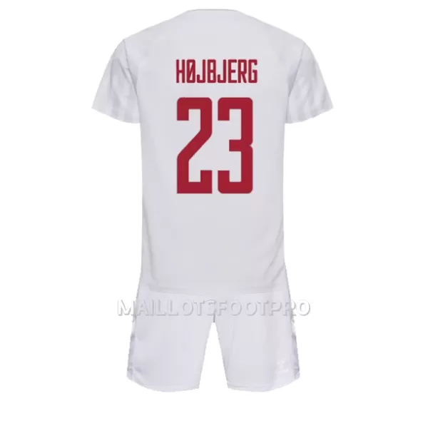 Maillot Danemark Pierre-Emile Hojbjerg 23 Enfant Extérieur Coupe du Monde 2022