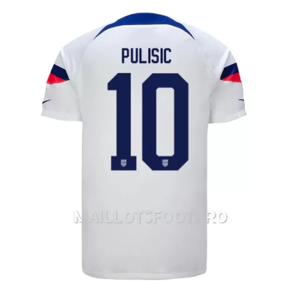 Maillot États-Unis Christian Pulisic 10 Homme Domicile Coupe du Monde 2022