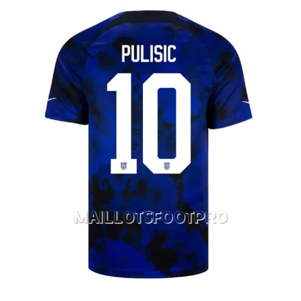 Maillot États-Unis Christian Pulisic 10 Homme Extérieur Coupe du Monde 2022