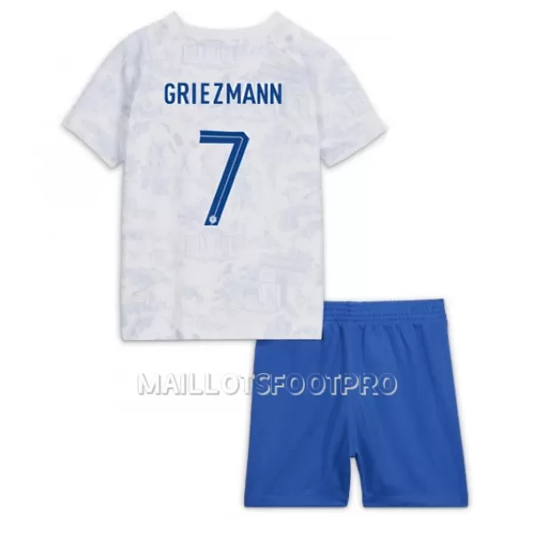 Maillot France Antoine Griezmann 7 Enfant Extérieur Coupe du Monde 2022