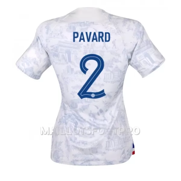 Maillot France Benjamin Pavard 2 Femme Extérieur Coupe du Monde 2022