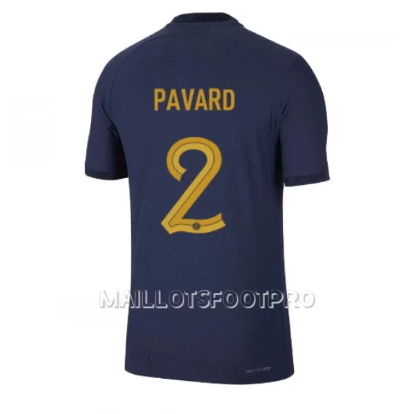 Maillot France Benjamin Pavard 2 Homme Domicile Coupe du Monde 2022