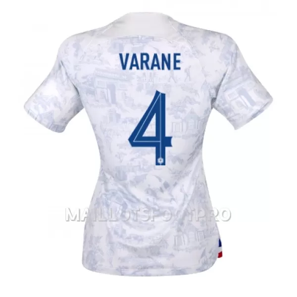 Maillot France Raphael Varane 4 Femme Extérieur Coupe du Monde 2022