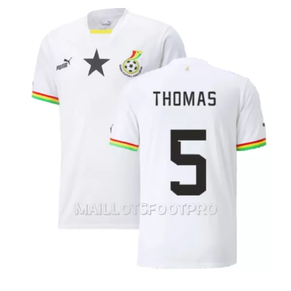 Maillot Ghana Thomas Partey 5 Homme Domicile Coupe du Monde 2022