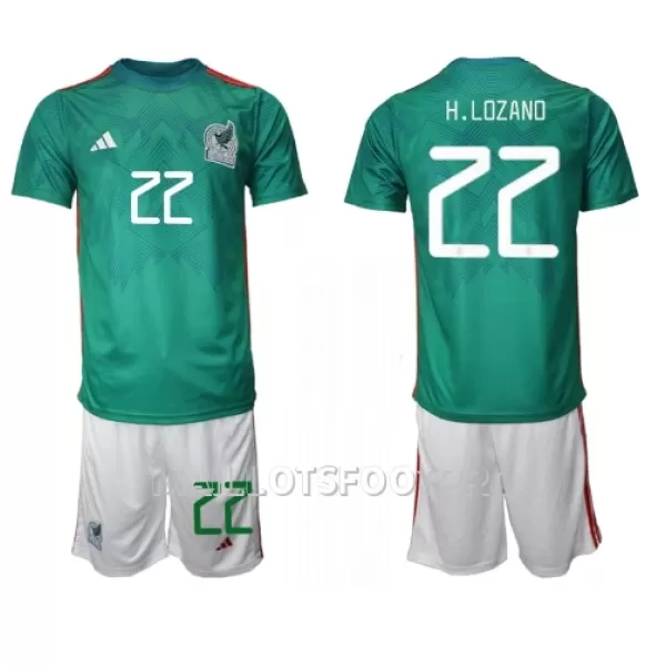 Maillot Mexique Luis Romo 7 Enfant Domicile Coupe du Monde 2022