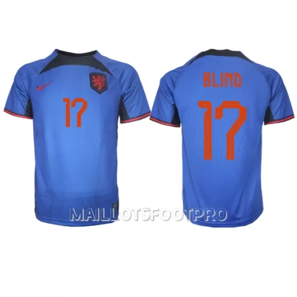 Maillot Pays-Bas Daley Blind 17 Homme Extérieur Coupe du Monde 2022