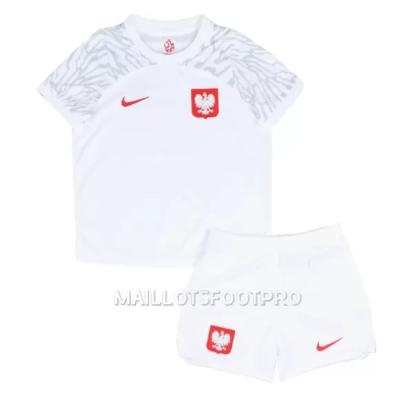 Maillot Pologne Enfant Domicile Coupe du Monde 2022