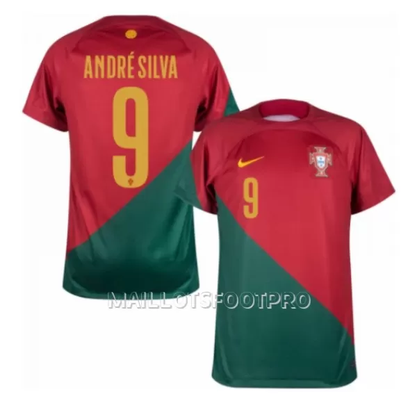 Maillot Portugal Andre Silva 9 Homme Domicile Coupe du Monde 2022