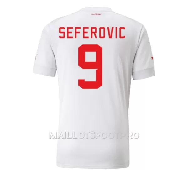 Maillot Suisse Haris Seferovic 9 Homme Extérieur Coupe du Monde 2022