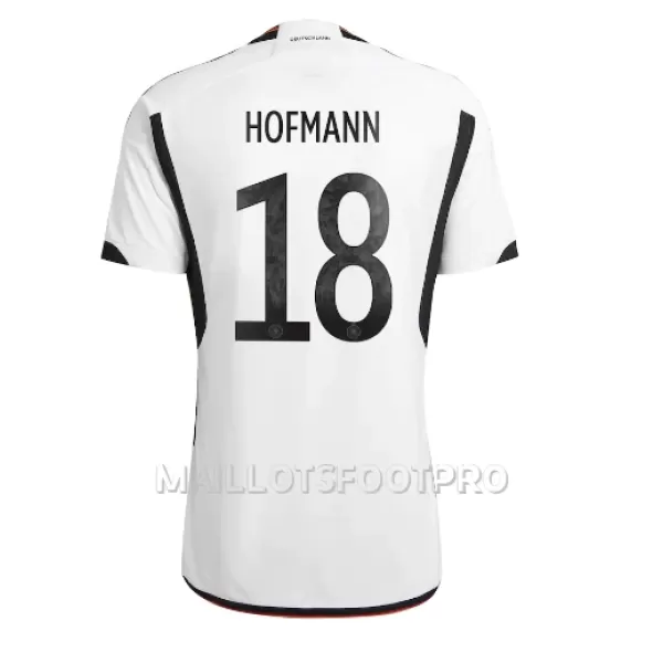 Maillot Allemagne Jonas Hofmann 18 Homme Domicile Coupe du Monde 2022