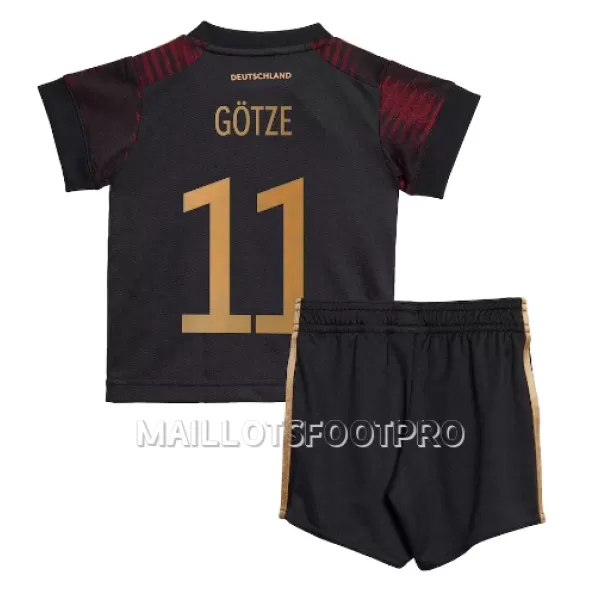 Maillot Allemagne Mario Gotze 11 Enfant Extérieur Coupe du Monde 2022