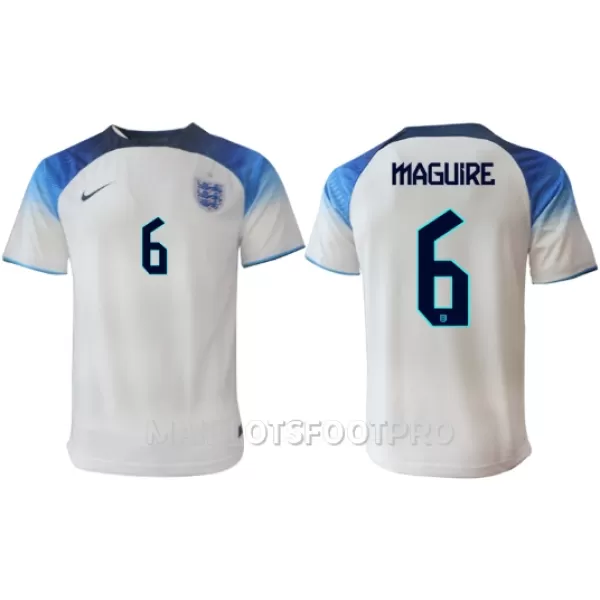 Maillot Angleterre Harry Maguire 6 Homme Domicile Coupe du Monde 2022