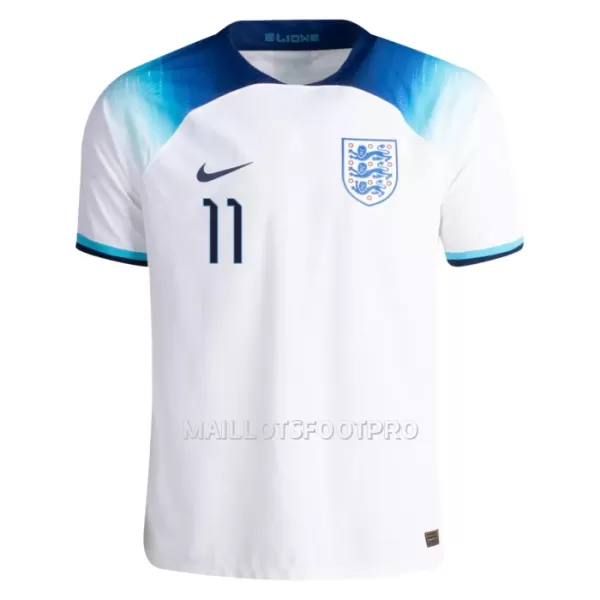 Maillot Angleterre RASHFORD 11 Homme Domicile Coupe du Monde 2022