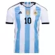 Maillot Argentine 3 Star Messi 10 Homme Domicile Coupe du Monde 2022