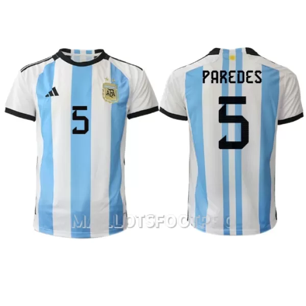 Maillot Argentine Leandro Paredes 5 Homme Domicile Coupe du Monde 2022