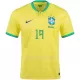 Maillot Brésil G. JESUS 19 Homme Domicile Coupe du Monde 2022