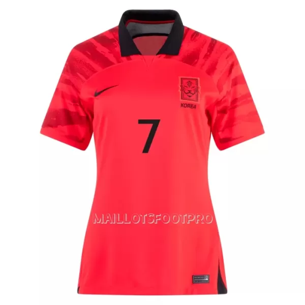 Maillot Corée du Sud H M SON 7 Femme Domicile Coupe du Monde 2022